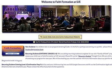 SJE Home page